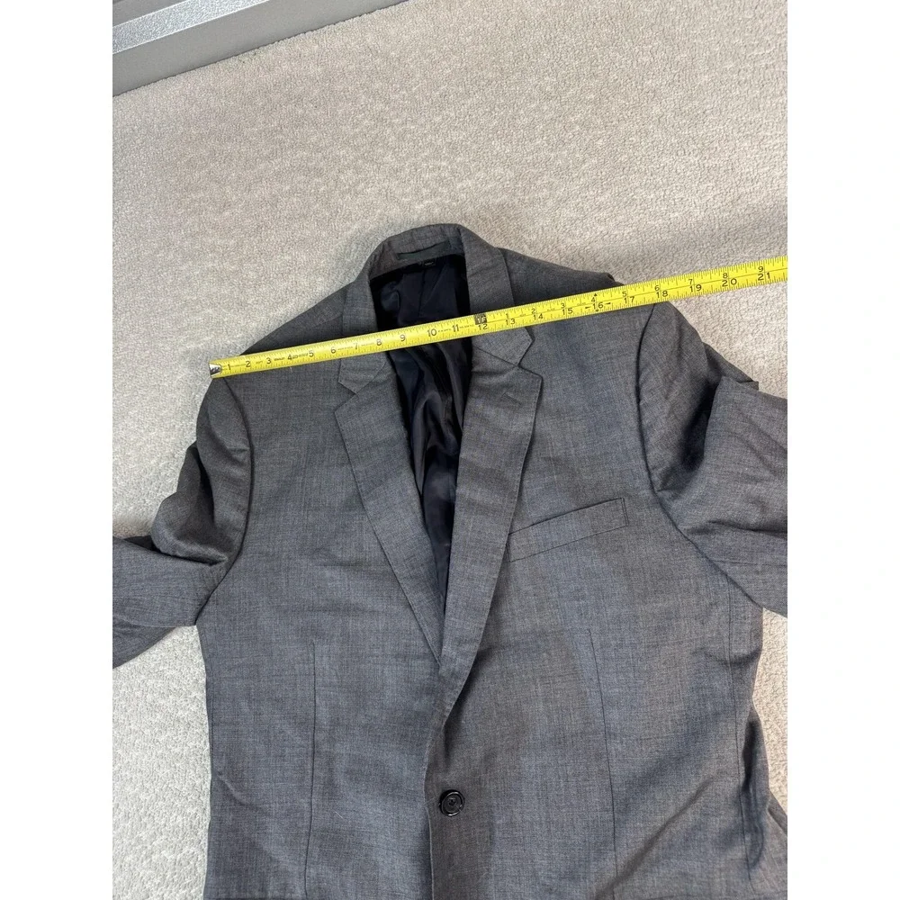 J Crew Ludlow Blazer Mens‎ 46R Gray Wool Two Button Sport Coat Tollegno Italy
